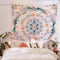 Simpkeely Mandala Floral Medallion Tapestry, Bohemian Hippie Wall Hanging for Bedroom Living Room