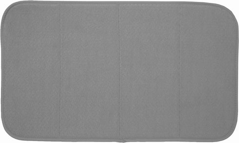 All-Clad Premium Reversible Dish Drying Mat, 16" x 28", Pewter, Ultra-Absorbent, No Condensation, 1 Pack