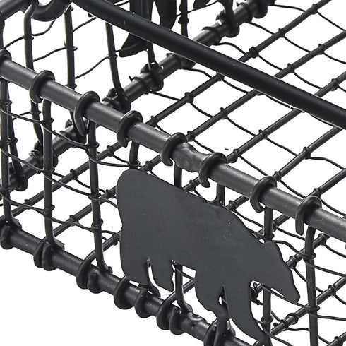 Park Designs Black Bear Wire Beverage Napkin Holder, Lodge Style