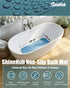 ShineHub 28 16 Inch 166 TPE Non-Slip Bathtub Mat, x Shower Mat with Suction Cups & Massage Nodes, Quick-Draining Bath