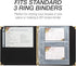 Samsill Recipe Card Page Protectors for 8.5 x 11 Recipe Binder, 4 x 6 Pockets, 2 Pockets, 50 Count, Recipe Book Pocket Page Refill Sheets, Side Margin Loading, for 8.5 x 11 Standard 3 Ring Binders