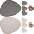Set 6 Set 6) Myir JUN Placemats, Dual-Sided Placemats Waterproof Faux Leather Placemats of Place Mats and Coasters