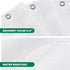 Biscaynebay Hotel Quality Fabric Shower Curtain Liners, 72" X 72", White Water Resistant with Rust Resistant Grommets