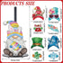 Otoolling Countertop 15 Set Holiday Interchangeable Paper Towel Holder Vintage Gnome Metal Stand Towels Paper Holder