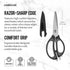 Farberware 4 in 1 Multipurpose Kitchen Scissors, Stainless Steel with Blade Cover, Black