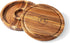 Outset 3-in-1 Acacia Wood Salt Rimmer, Cutting Board and Storage Container, 6.38" x 6.38" x 1.06" inches