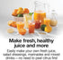 Proctor Silex Electric Citrus Juicer Machine, 34 oz., White and Green for Orange, Lemon, Grapefruit Juice (66340)