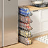Sonyabecca 4-Pack Stackable Canned Food Organizer with Handles for Kitchen, Soda Can Organizer