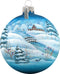 G. Debrekht Winter Village Glass Ball Ornament, 3.5"