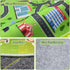 Mat,47x47'' Kids City Road Car Play Rug Round ABC Alphabet Educational Play Non-Slip Town City Map Kids Rug for Bedroom