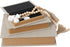 Modern Linen and Wood Decorative Faux Book Boxes Set of 3 - 13", 10", 8" - Beige