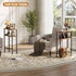 15.7" 2-Tier Asgolion Narrow Console Table, Small Entryway Table, Sofa Table with Storage, Skinny Console Tables