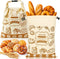 Reusable Bread Bags for Homemade Bread, 16"x12.5" Sourdough Bags with Foodgrade TPU