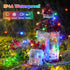 2 Pack 400 132ft 8 JMEXSUSS Multicolor Fairy Lights Battery Operated, Total LED Multicolor String Lights with Remote