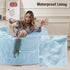 38"x40" Bean Bag Cover (No Filler), Soft Faux Fur Stuffed Animal Bean Bag Storage, Fluffy Plush Bean Bag Chair Cover