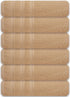 Cinara Bed & Bath Large Bath Towels Set of 6 24" x 50" 100% Cotton Terry