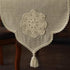 14 108 Inches) Macrame Table Runner Farmhouse Rustic Dresser Scarf Crochet Handmade Cotton Lace Doily with Tassel