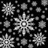 110 Pieces Tmflexe White Plastic Snowflakes Ornaments for Christmas Decoration, 6 Sizes DIY Art Crafts