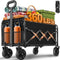 Exovyn Collapsible Wagon Cart Foldable, 360lbs Portable Folding Wagon with Wheels, Foldable Wagon