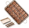 Brownie Pan with Dividers, Non Stick 18 Pre-slice Carbon Steel Bakeware Tray for Baking Bread and Cake