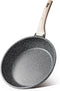 CAROTE Nonstick Frying Pan Skillet, 8-Inch Classic Granite Egg Pan, PFOA Free, Induction Compatible Stone Cookware