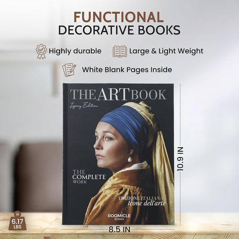 Art Decorative Books for Coffee Table - Designer Faux/Fake Books for Decoration - Enhance Your Coffee Table, Mantle