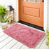 Noahas Fluffy Blush Rugs for Bedroom Girls,Door Mat Indoor Entrance,2x3 Shaggy Small