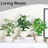 ChopiLine 3 Pack Artificial Plants Stems with Vase, Fake Plants for Home Decor, Coffee Table Centerpieces, Office