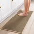 Kitchen Mat 1 PCS, Cushioned Non Slip Rugs for Kitchen Floor, Absorbent Runner Mats for Home, Office (Brown, 17.3"x47")