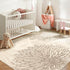 5x7 DecorBeige/Brown,5'x7' WITSHOCK Area Rugs for Living Room: Beige Floral Washable Rugs for Bedroom Dining Room