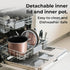3 Uncooked,1.6 1-3 Rice Cooker Small cup Quart Non-stick Mini Rice Cooker,With Stainless Steel Steamer Tray,One-Switch