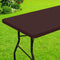 Smiry Rectangle Picnic Table Cloth, Waterproof Elastic Fitted Tablecloths for 5 Foot