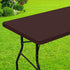 Smiry Rectangle Picnic Table Cloth, Waterproof Elastic Fitted Tablecloths for 5 Foot