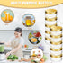 50 3 oz Suclain Pcs Mini Wide Mouth Plastic Mason Jars with Aluminum Lids Clear Small Canning Jars for Jelly, Jams