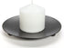 Hosley Set of 6 Black Iron Pillar Plates, 7 Inch Diameter for Weddings, Candle Gardens, Spa, Aromatherapy