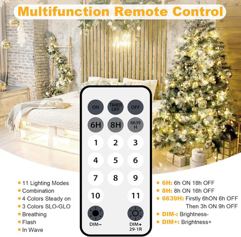 50FT 150 OMIKA Connectable Globe String Lights Outdoor Waterproof, LED Fairy Lights with Remote Timer, Multicolor