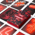 50PCS Red Neon Aesthetic Pictures Wall Collage Kit, Neon Red Photos Collections for Dorm Decors (Trendy Wall Prints)