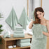 18 Set,100% Loops-6 Towels,6 Towels,6 Ycosy Piece Bath Towels Microfiber Family Bathroom Towel with Hanging Bath Hand