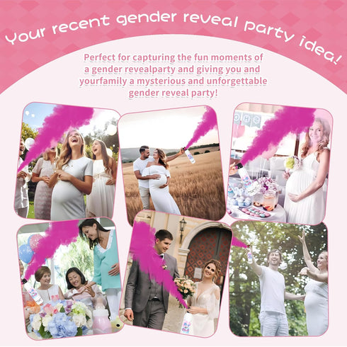 GDLYXJ 100% (300g 2pcs) Baby Gender Reveal Fire Extinguisher; Colorful Smoke Powder Spray; Safe and Eco-Friendly Gender