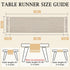 48 Inches yuboo Spring Boho Table Runner Short, Dresser Runner Cover Top, Beige Macrame Coffee Table Runners for Living