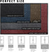 Yimobra Outdoor Indoor Welcome Mat, Heavy Entry Front Door Mat, Stain & Fade Resistant, 29.5 x 17, Black