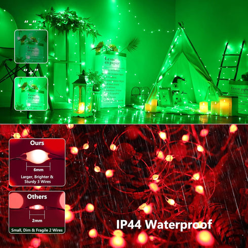 66ft 200 Dimmable Brizled Color Changing Fairy Lights, LED Easter Fairy Lights with Remote, Pastel Twinkle Light
