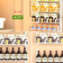 12 12 Churboro Over the Door Pantry Organizer Rack with Adjustable Baskets, Tiers Dual-use Spice Rack- Hanging or Wall