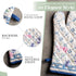Maison d' Hermine Cotton Oven Mitt & Pot Holder Set - Heat Resistant BBQ Cooking Gloves