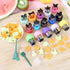 Mini Cookie Cutter Set - 30 pcs for Kids, Vegetable Cutters and Fruit Stamp Mold, Different Shapes and Sizes, Stainless