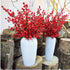 DODXIAOBEUL 25 Inch Decoration,4 Pack Artificial Red Berry Stems Branches,Faux Berries Fake Flower for Christmas Year