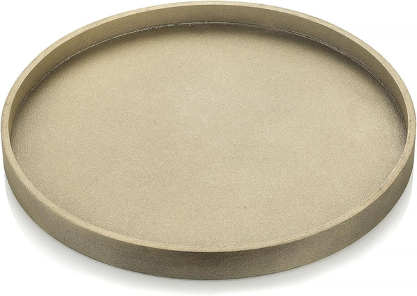 Hanobe Decorative Coffee Table Tray: Round Gold Tray for Home Decor -