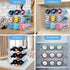 Water Bottle Organizer for Cabinet, 3 Pack Plastic Storage Shelf for Fridge, Kitchen, Desktop