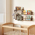 TidyCorner Upgraded Thick Floating Shelves, Solid Wood Bookshelf for Wall, Floating Book Shelves Use as Wall Shelves