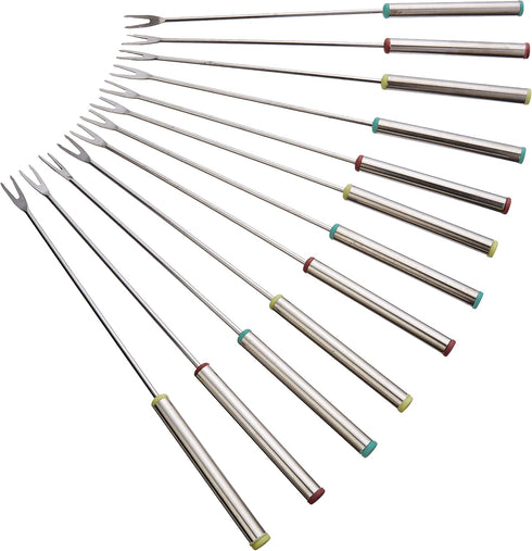 Fox Run Stainless Steel Fondue Forks, 9.5", 9.25 x 0.5 x 0.5, Metallic
